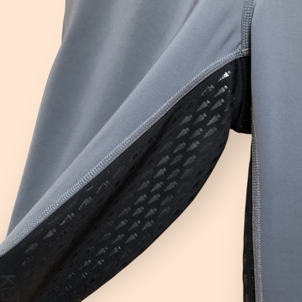 KERRITS Women’s Riding Pants Grey Black Equestrian Horses Riding Comfort Large - Picture 7 of 16